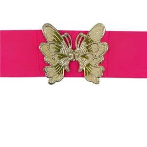 Neon Pink Butterfly Belt